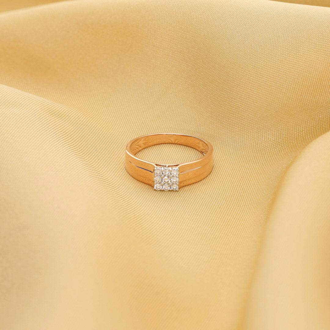 Forge Craft Diamond & Gold Men's Ring for Men