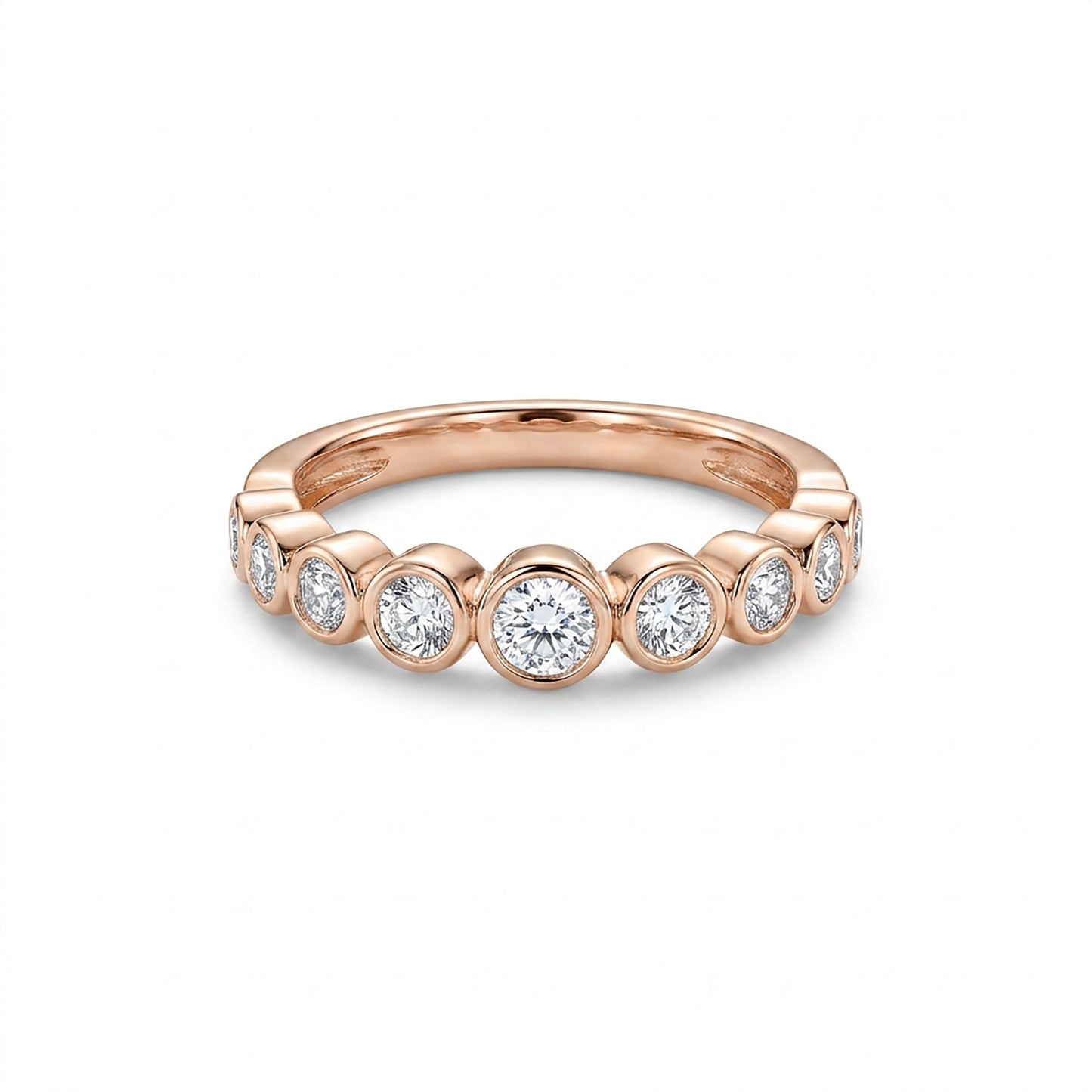 Prestige Stones Fashion Rose Gold & Diamond Ring