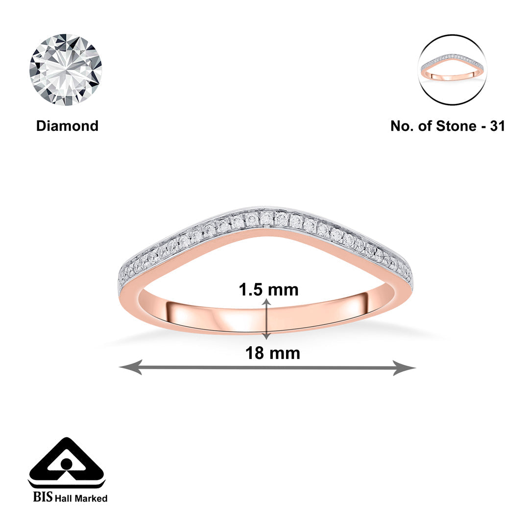 Aura Muse Diamond & Gold Fashion Ring for Women