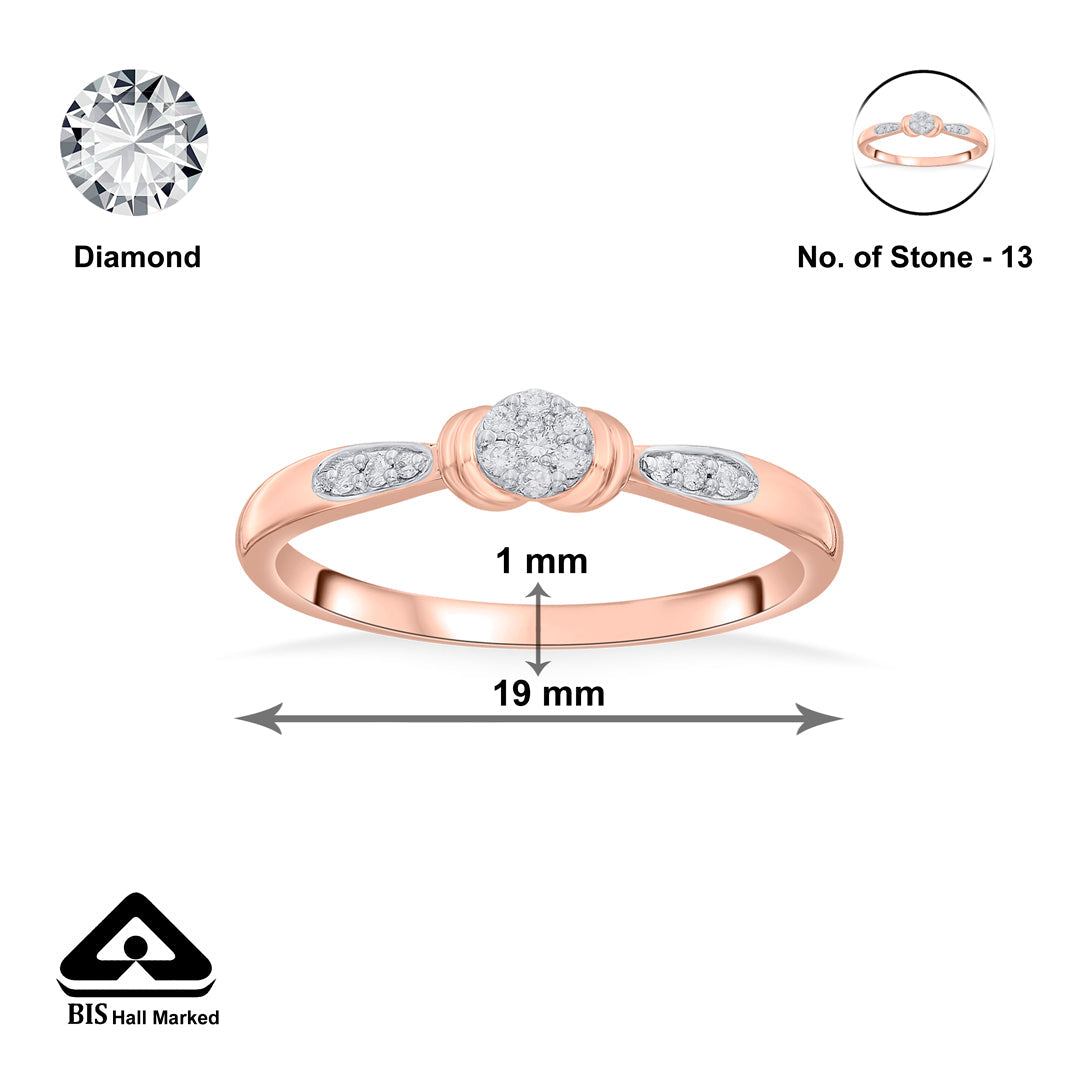 Lumea Shine Diamond & Gold Fashion Ring for Women
