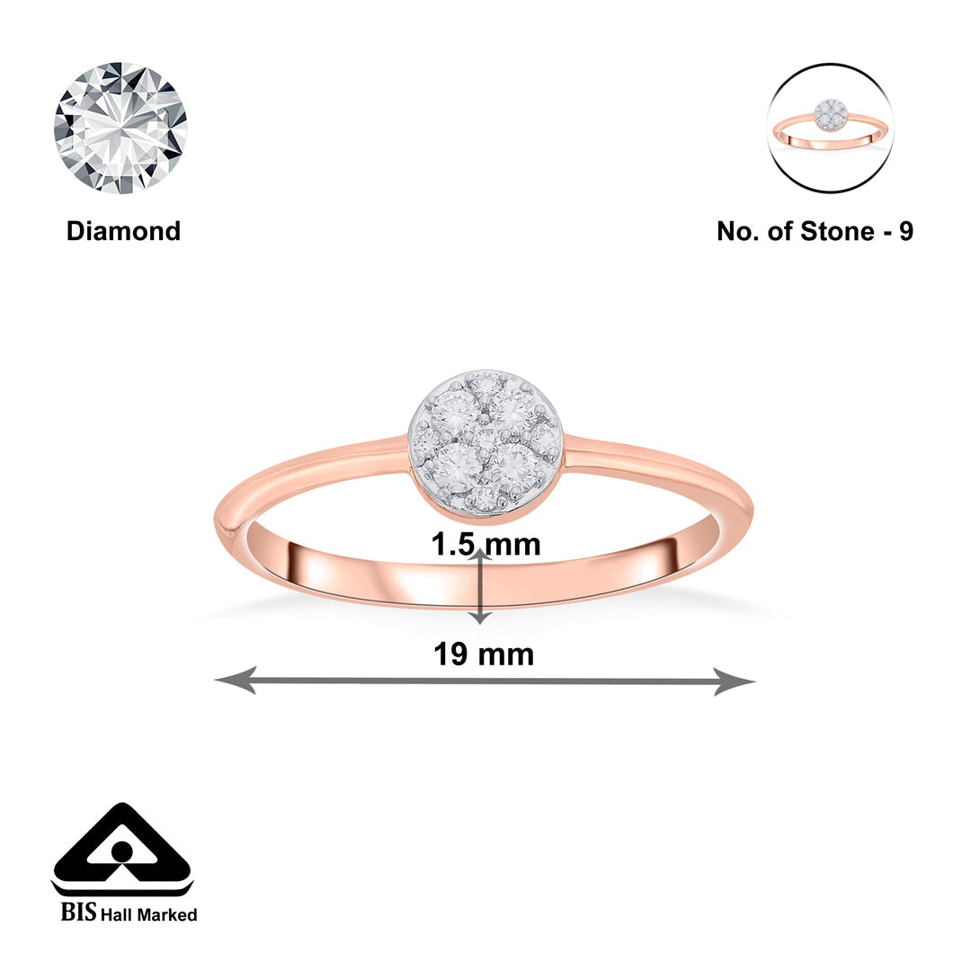 Infinite Grace Diamond & Gold Casual Ring for Women