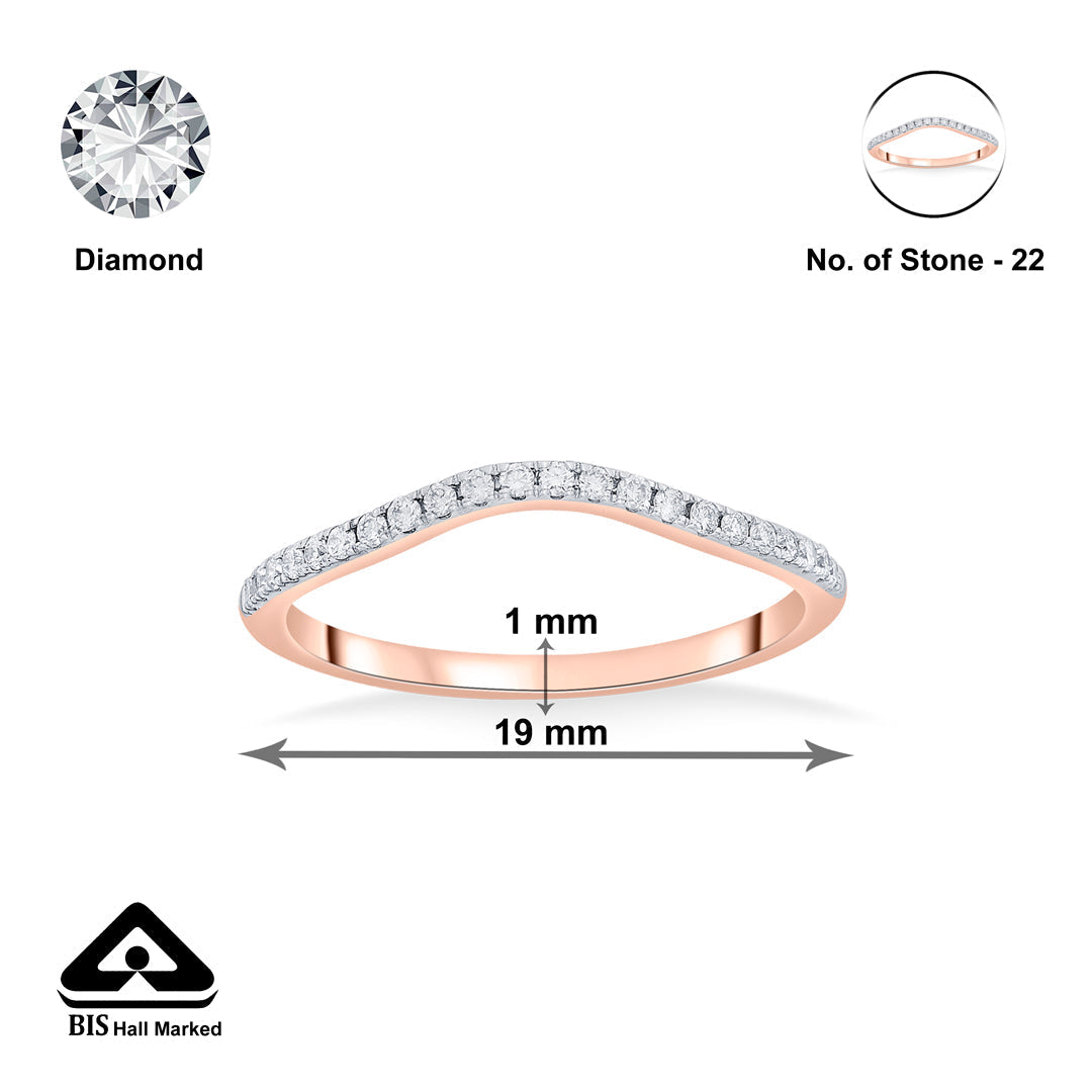 Prism Belle Diamond & Gold Casual Ring for Women