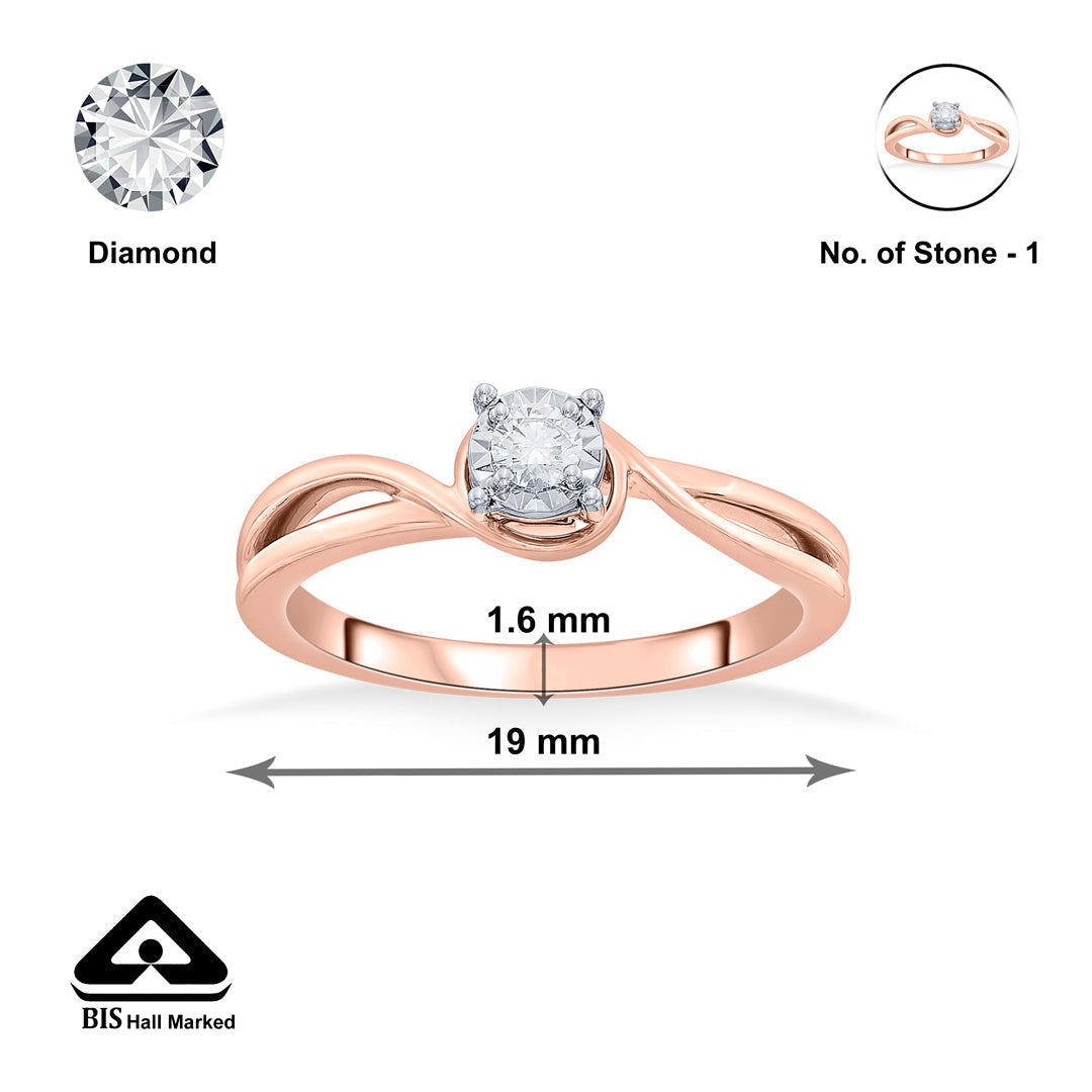 Nova Gem Diamond & Gold Casual Ring for Women