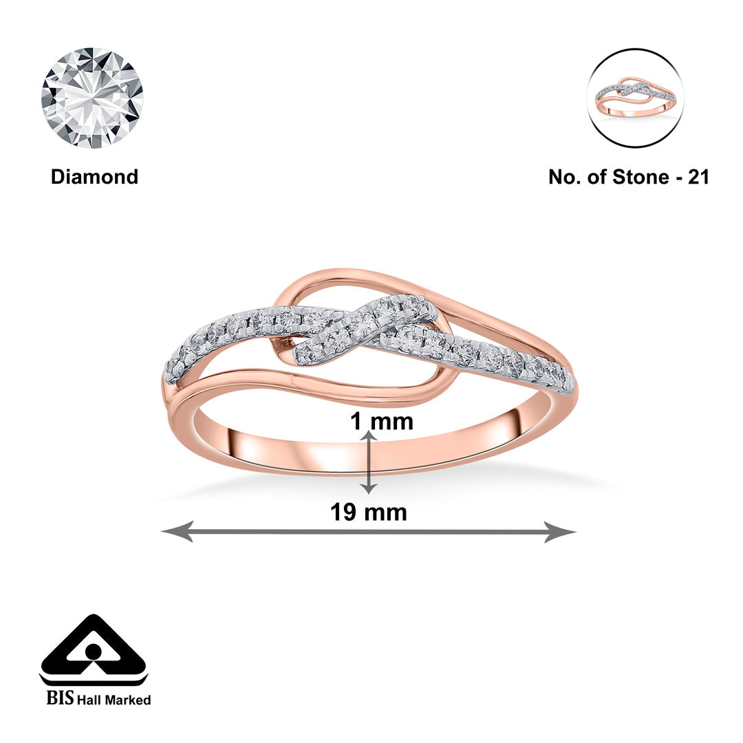 Ruea Swirl Diamond & Gold Fashion Ring for Women