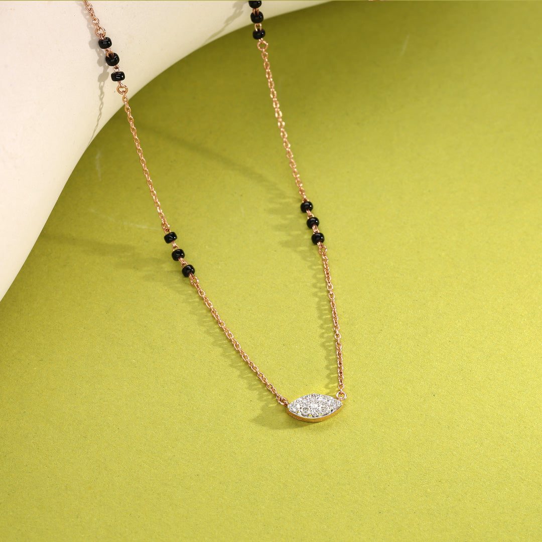 Serene Bond Diamond & Gold Tanmaniya Mangalsutra for Women