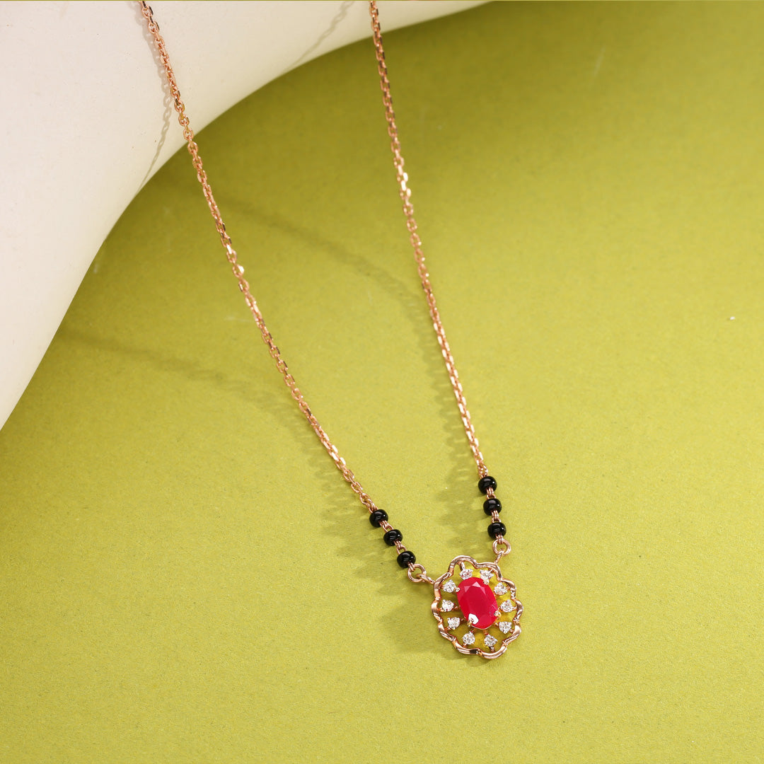 Lasting Promise Diamond & Gold Tanmaniya Mangalsutra for Women