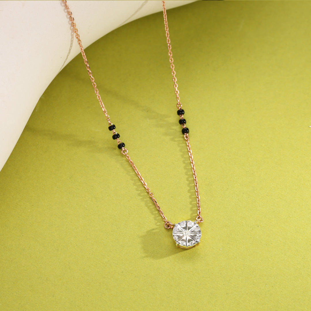 Brilliant Promise Diamond & Gold Tanmaniya Mangalsutra for Women
