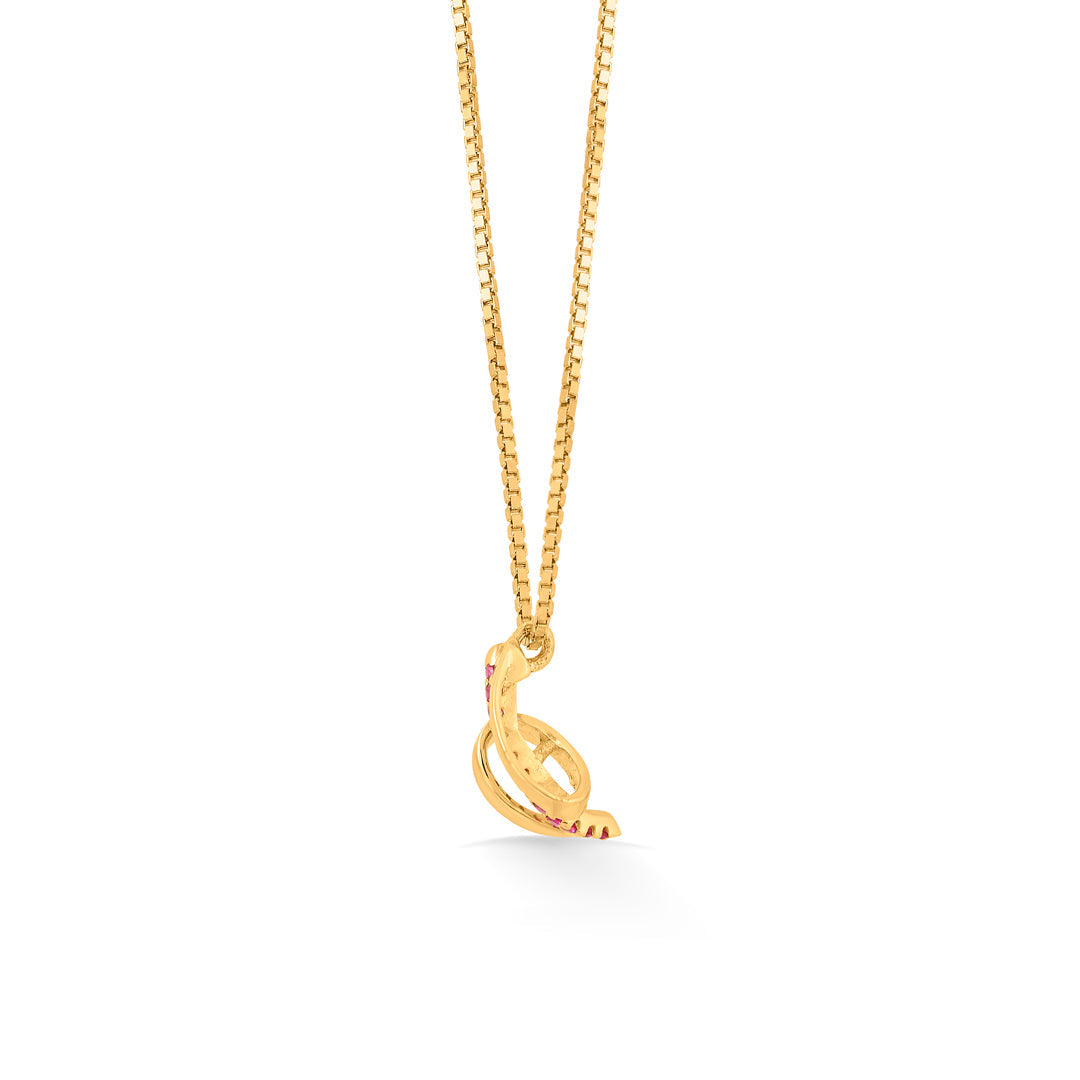 Magenta Flow Gold Necklace Set for Women