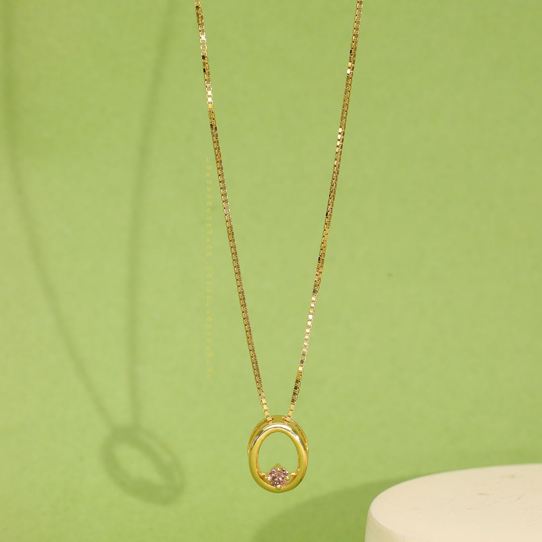 Midnight Halo Gold Modern Necklace for Women