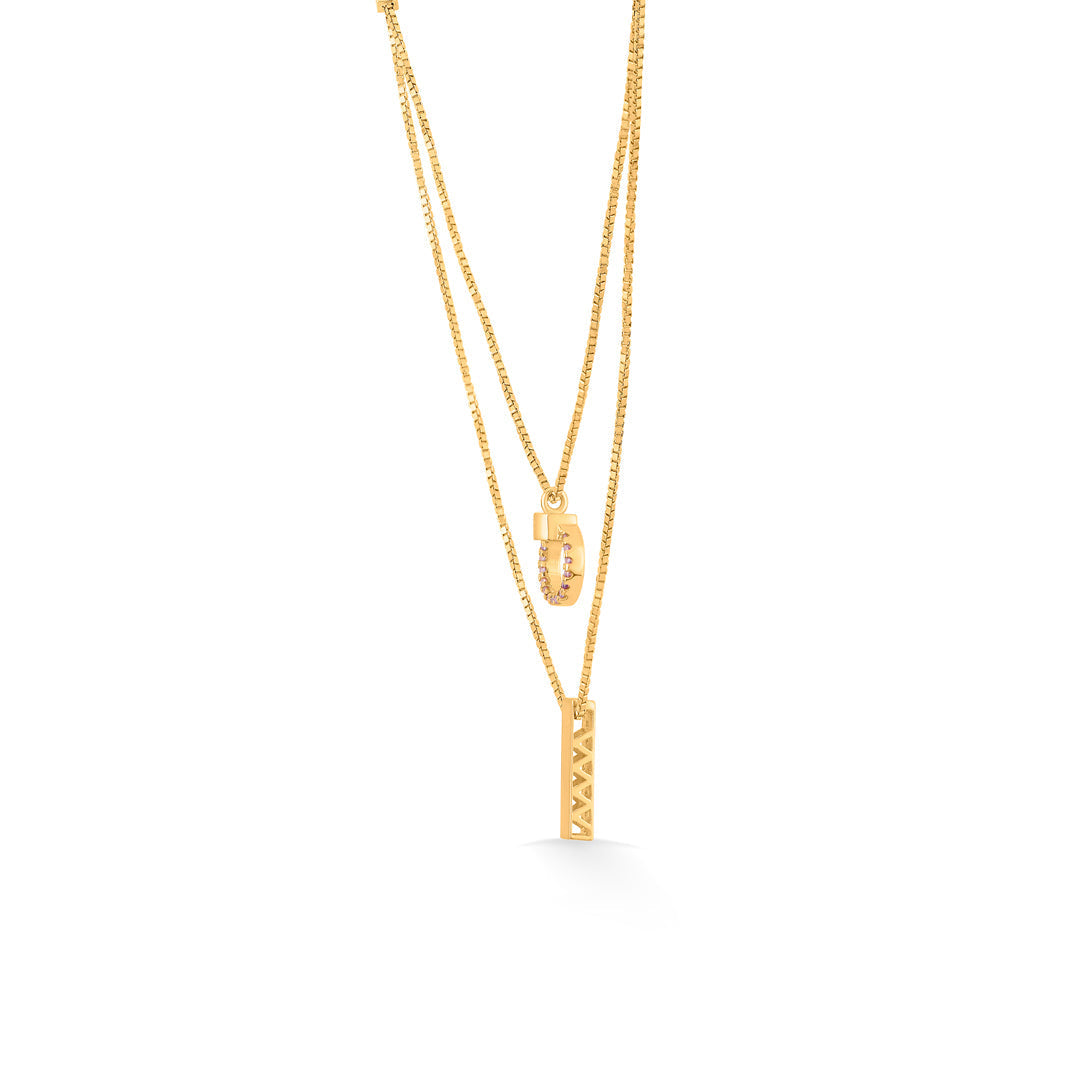 Delicate Luxe Gold Necklace Set for Women