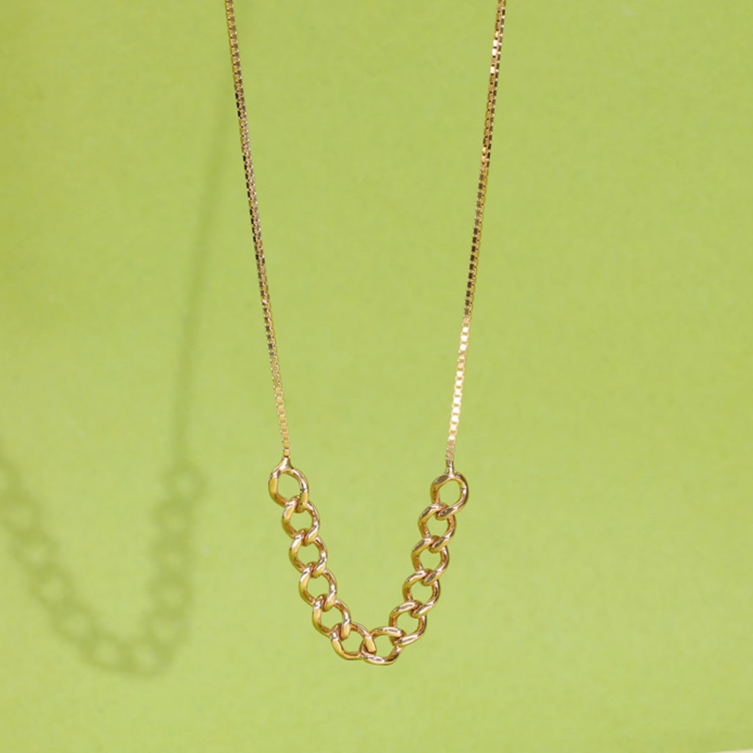 Signature Line Gold Modern Necklace for Women