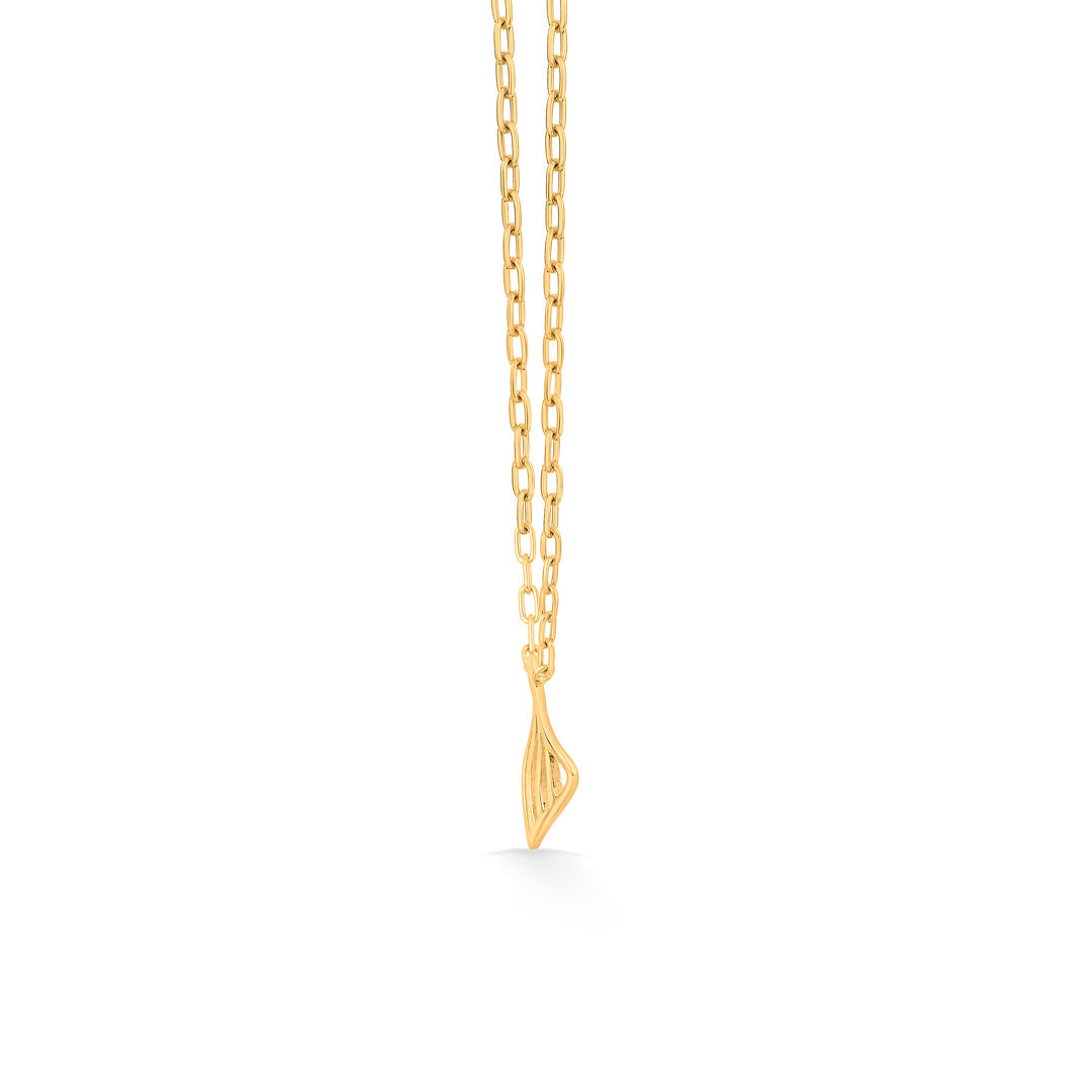 Wave Square Gold Necklace Set for Women