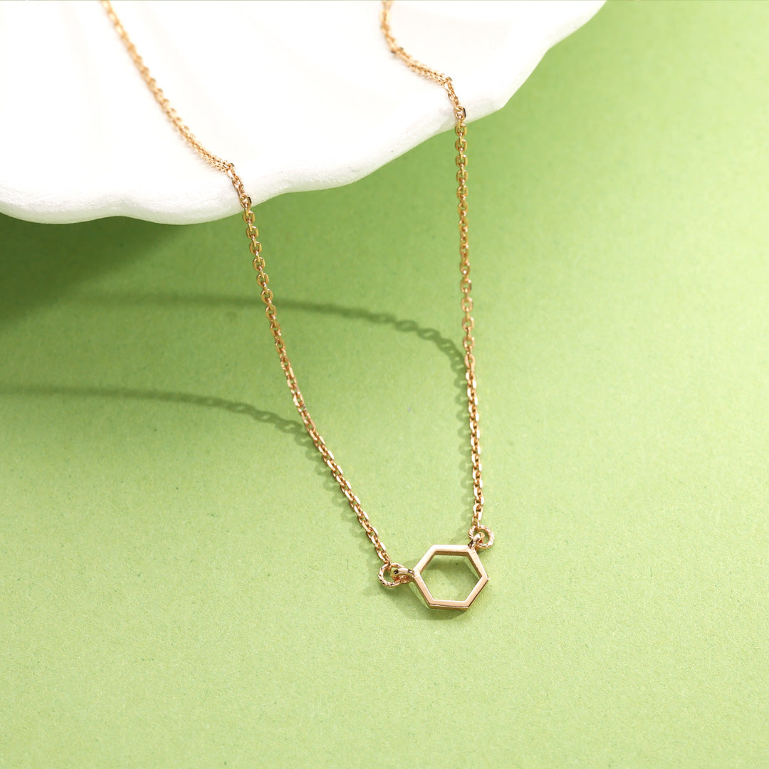 Hive Edit Gold Modern Necklace for Women