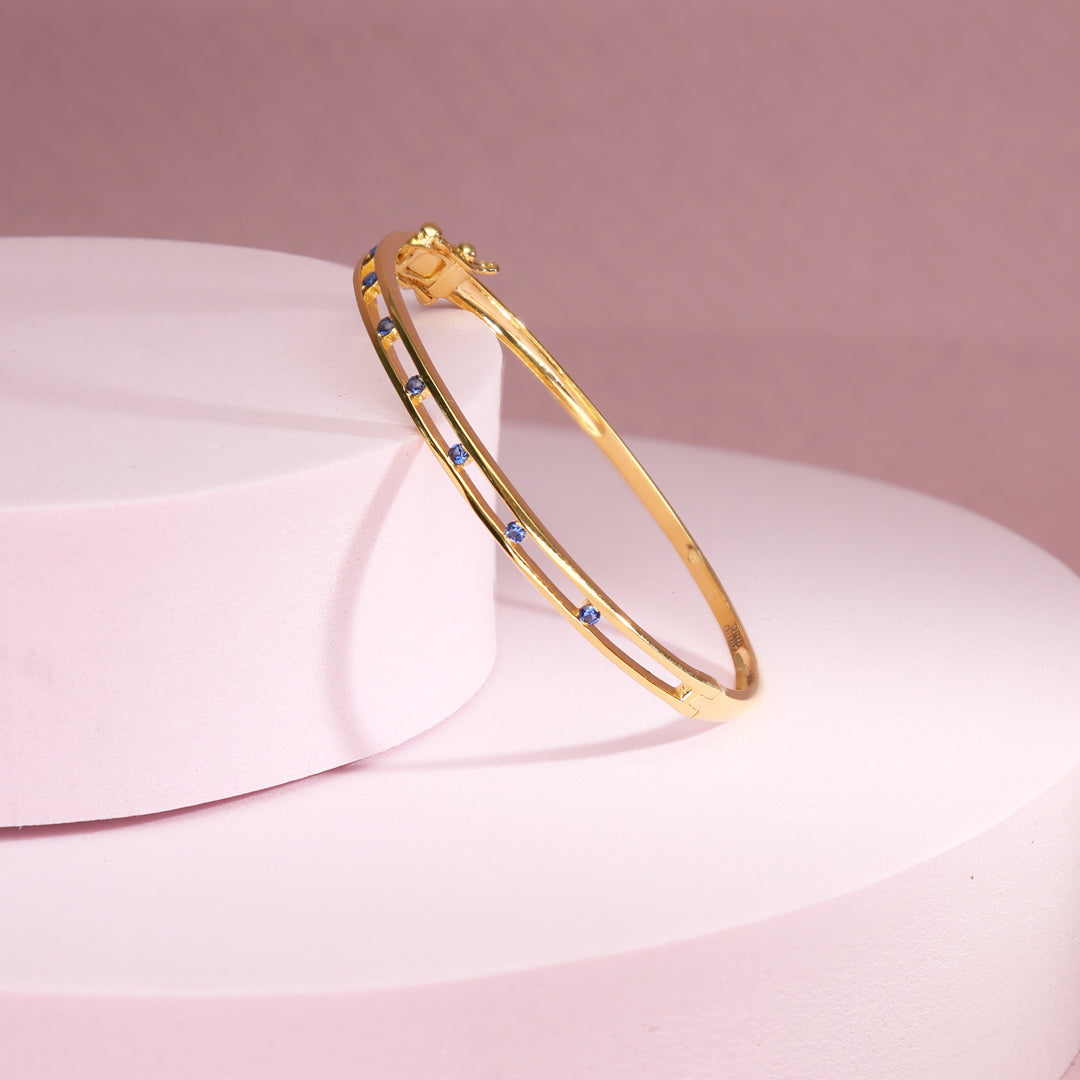 Gem Muse Gold Oval Bracelet for Women