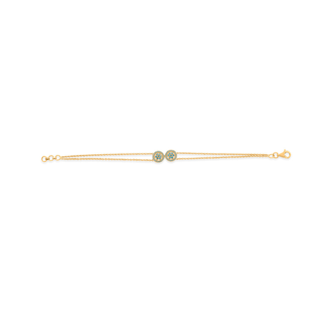 Dusk Glow Gold Flexible Bracelet for Women