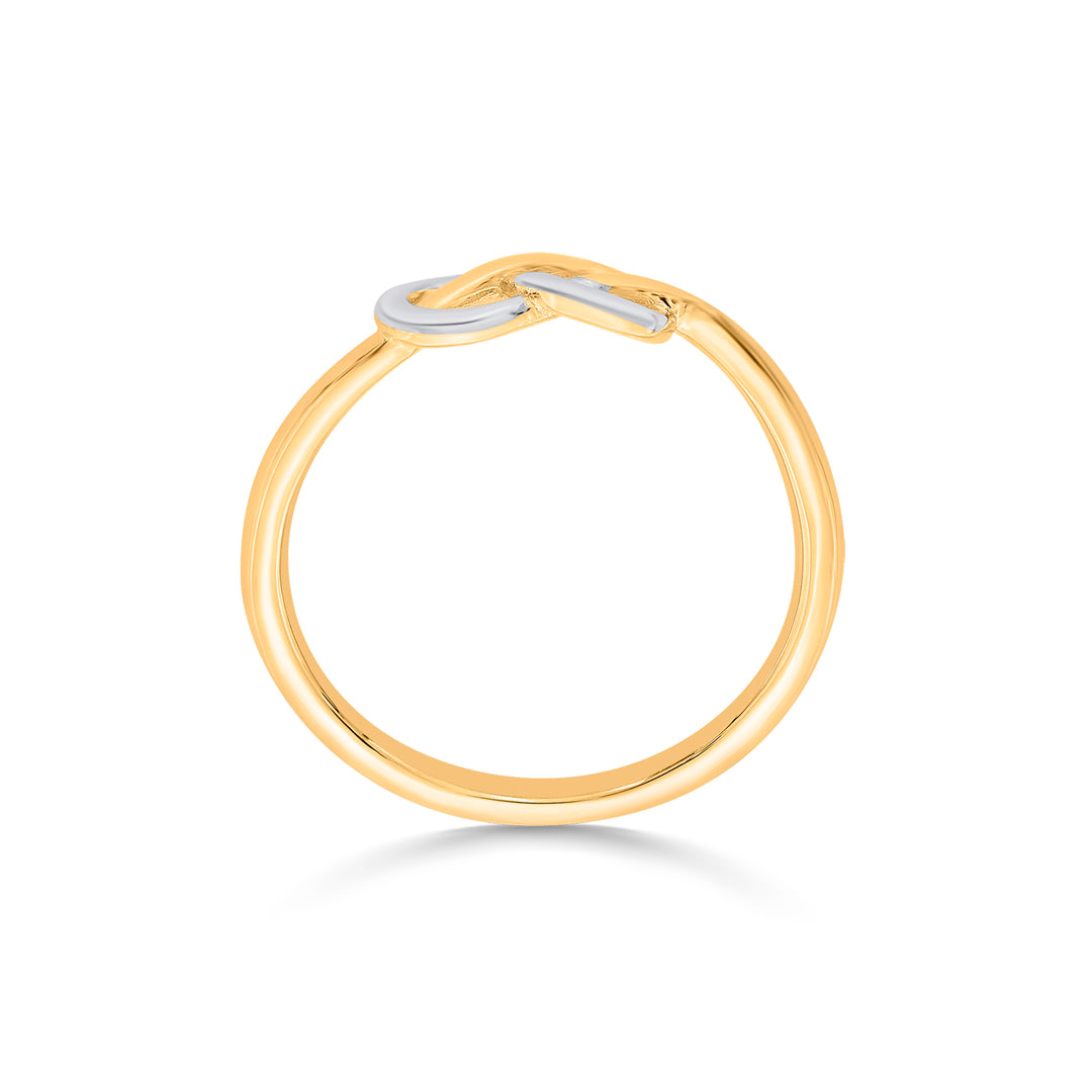 Love Twist Gold Eternity Ring for Women