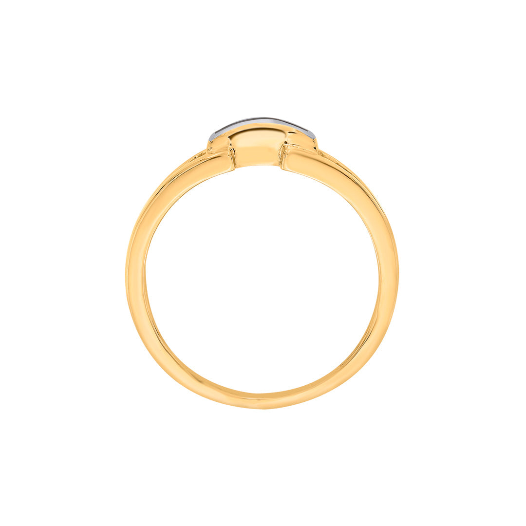 Balanced Glow Gold Fashion Ring for Women