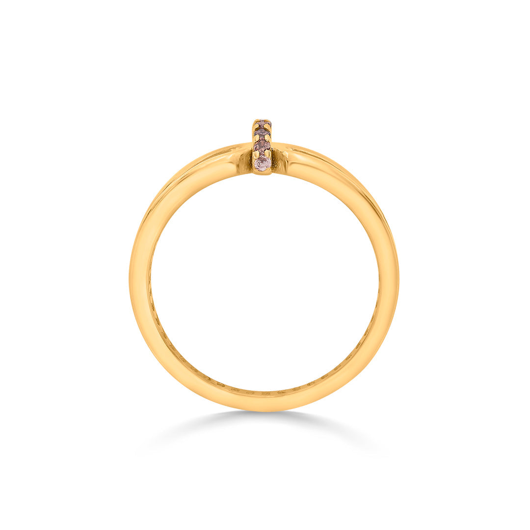 Xora Glow Gold Fashion Ring for Women
