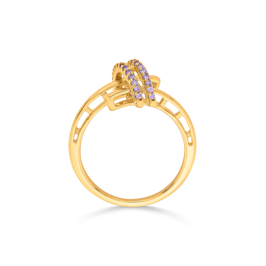 Gem Fusion Gold Fashion Ring for Women