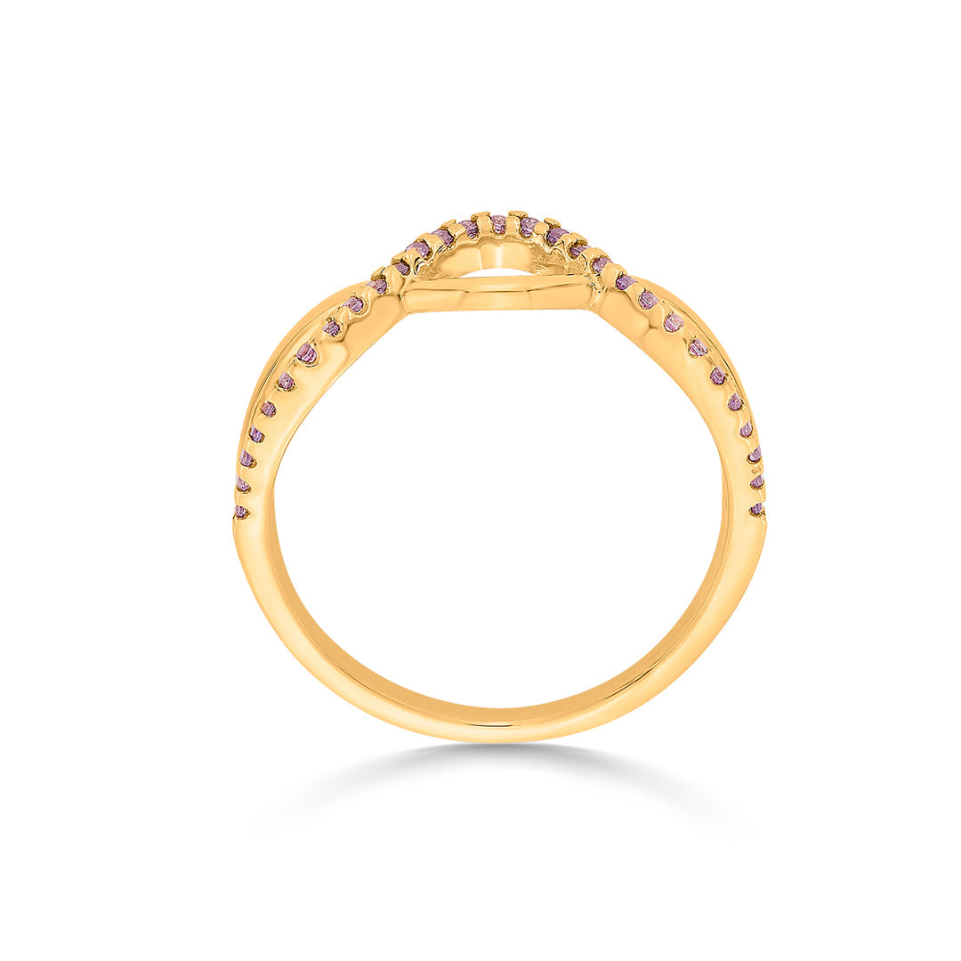 Infinite Glow Gold Fashion Ring for Women