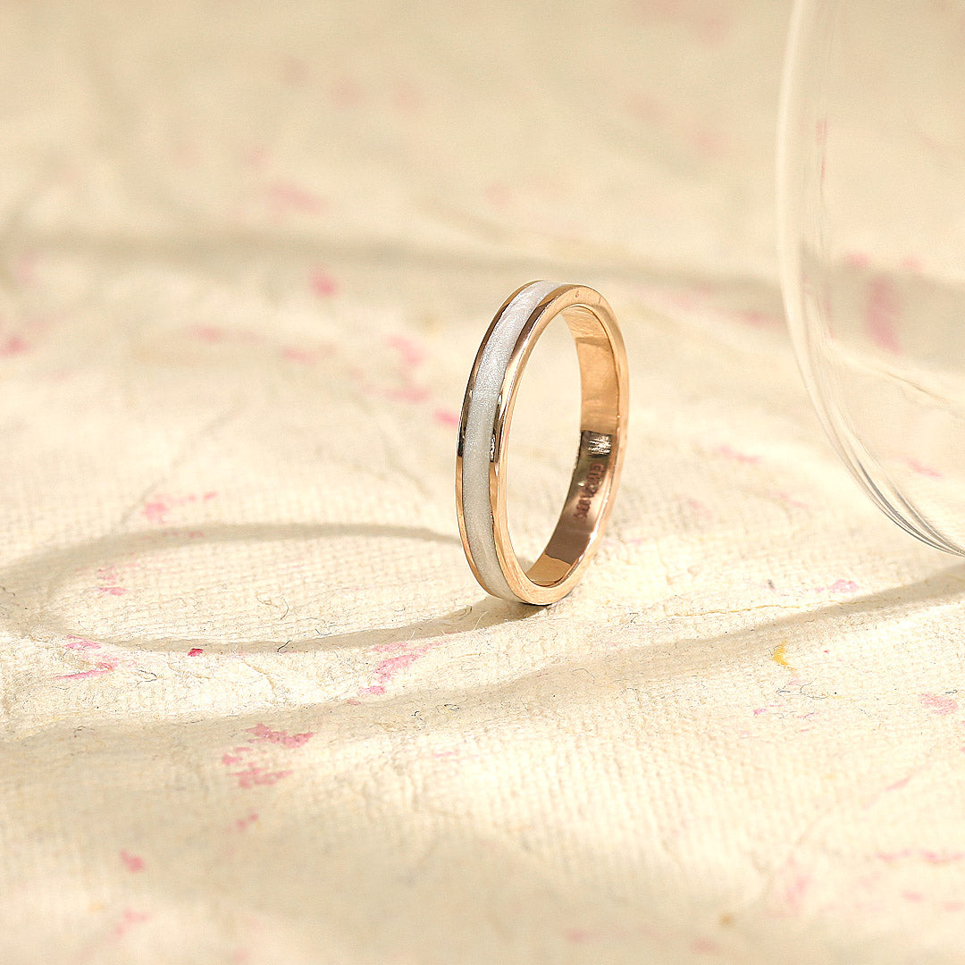 Sleek Line Gold Band Ring for Women