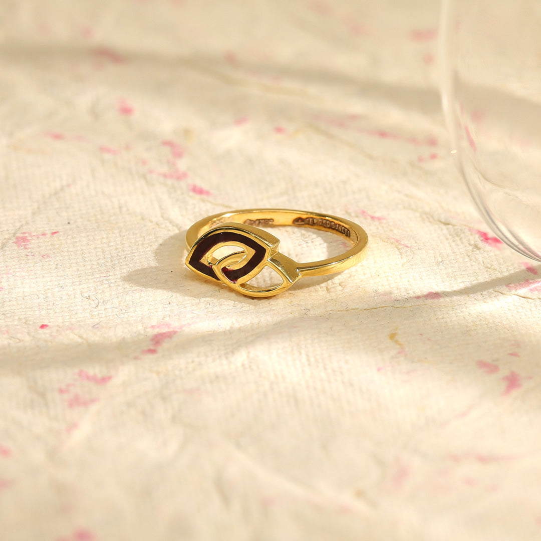 Botanical Knot Gold Fashion Ring for Women
