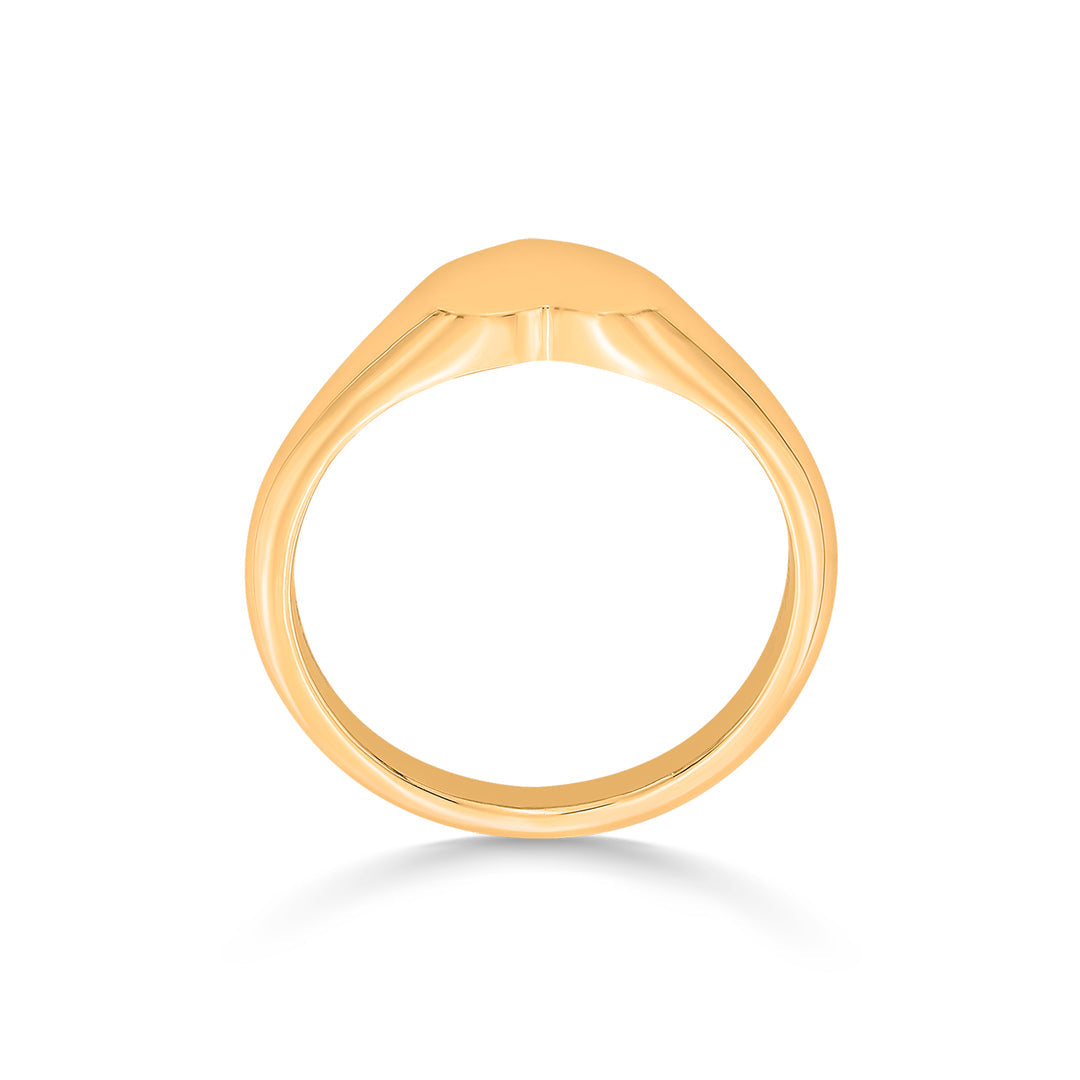 Love Glow Gold Heart Ring for Women
