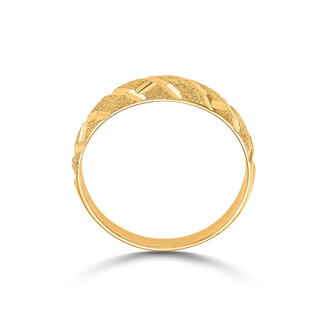 Angled Glow Women's Gold Ring