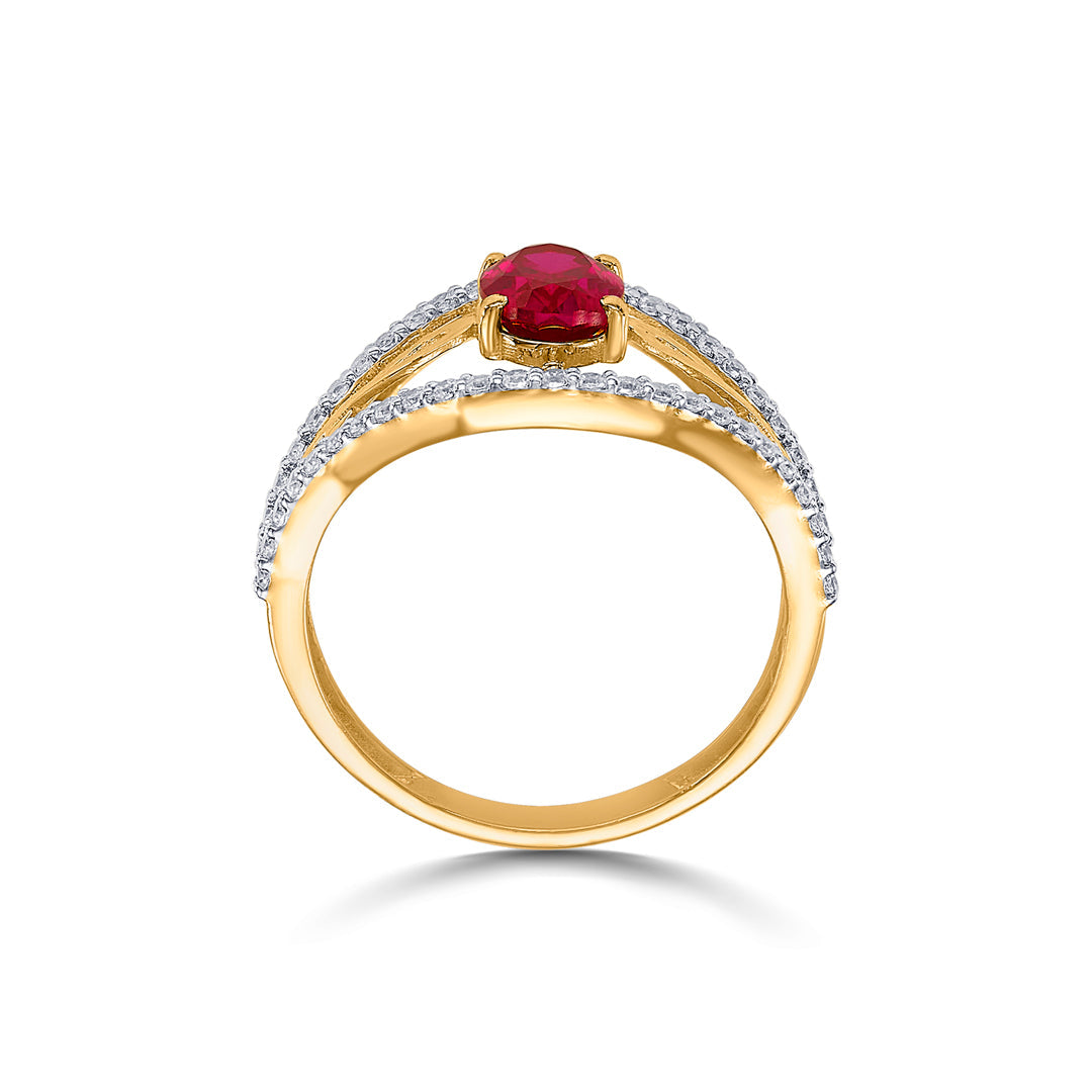 Regal Glow Women's Gold Ring
