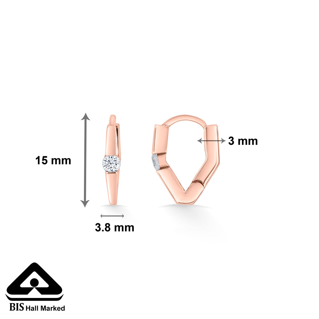 Dot Glow Gold Hoops & Huggies Earrings for Women