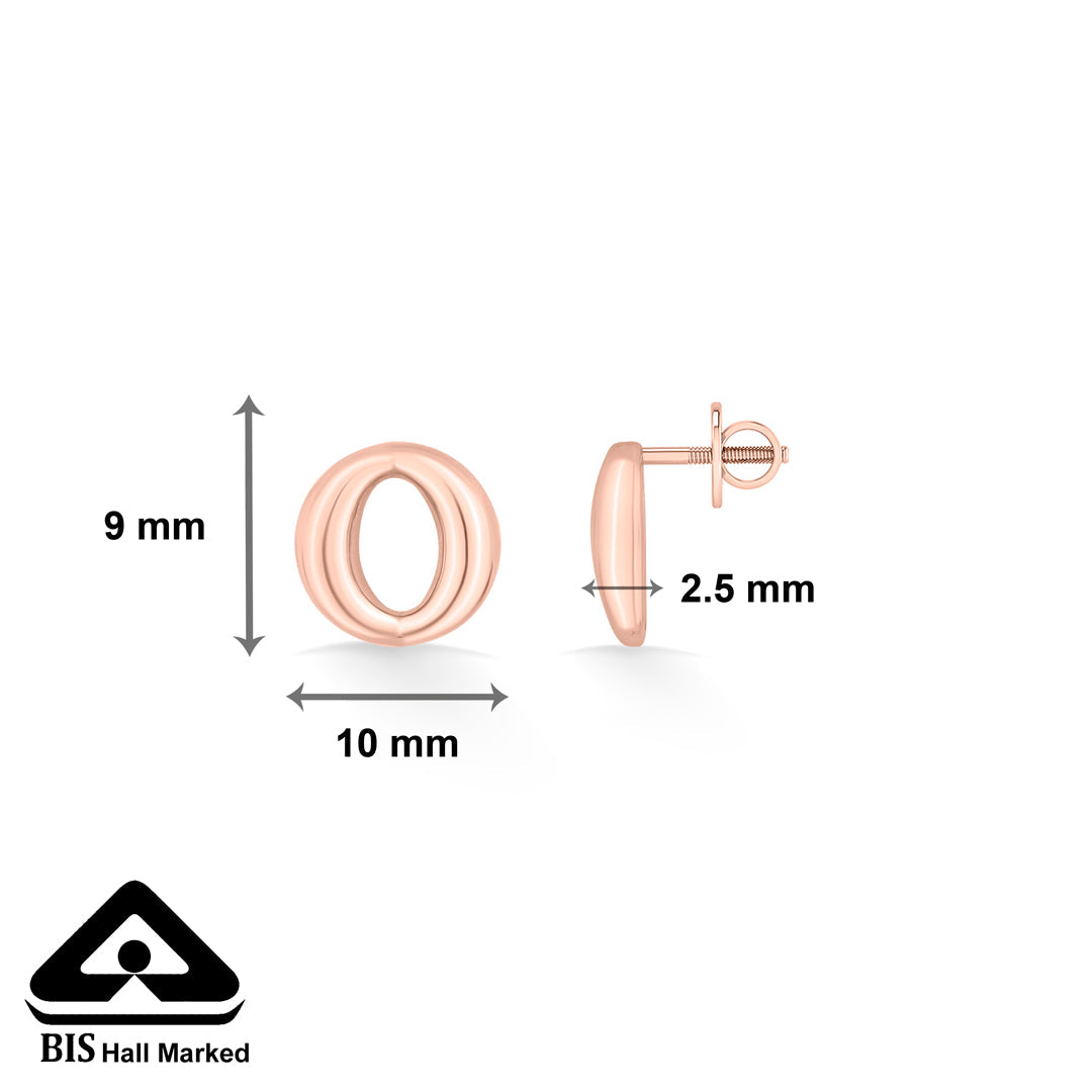 Luxe Orbit Gold Stud Earrings for Women