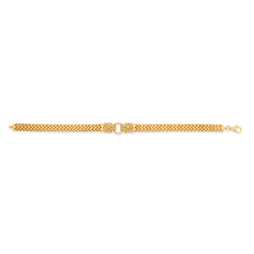 Valor Lock Gold Men's Bracelet for Men
