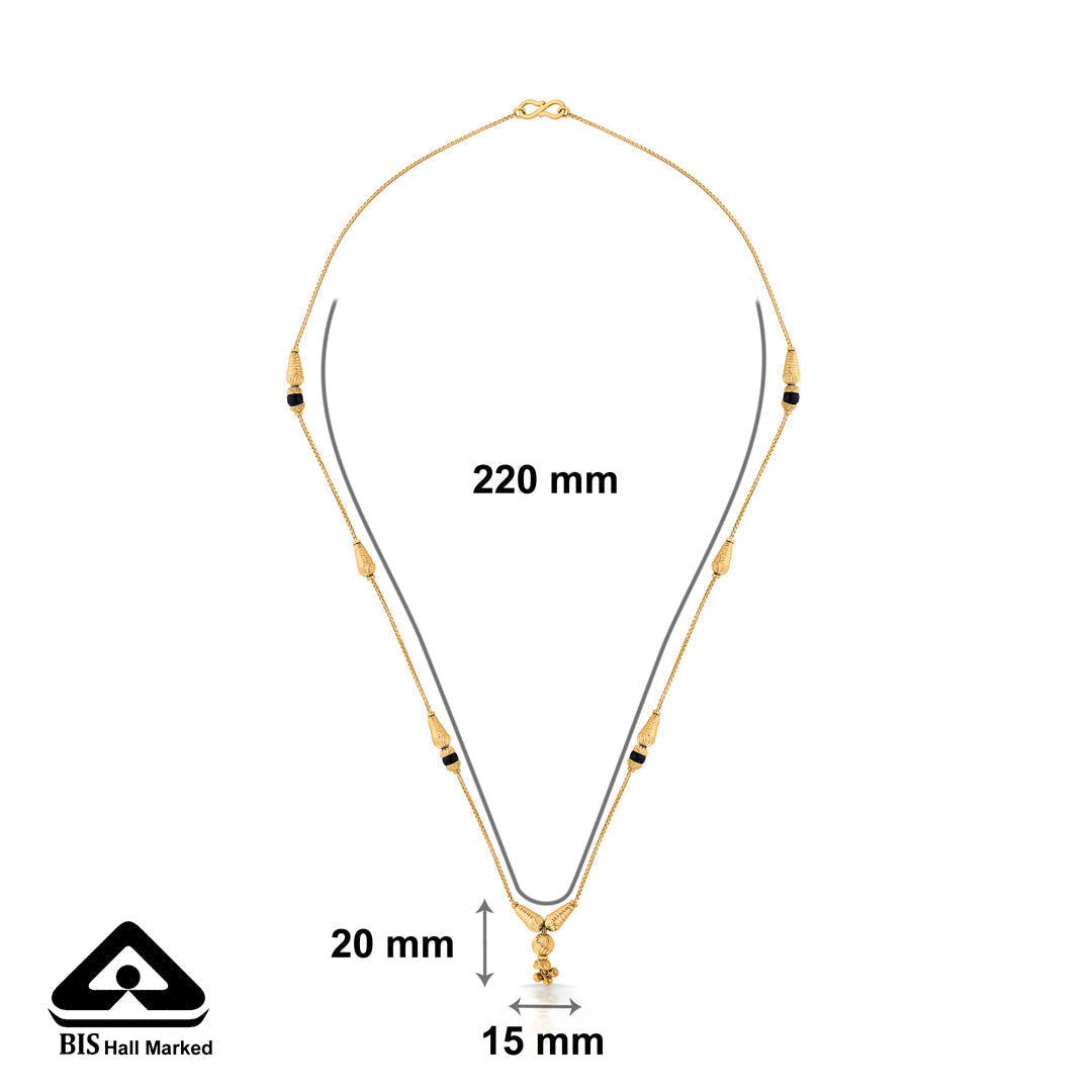 Sacred Glow Gold Modern Mangalsutra for Women