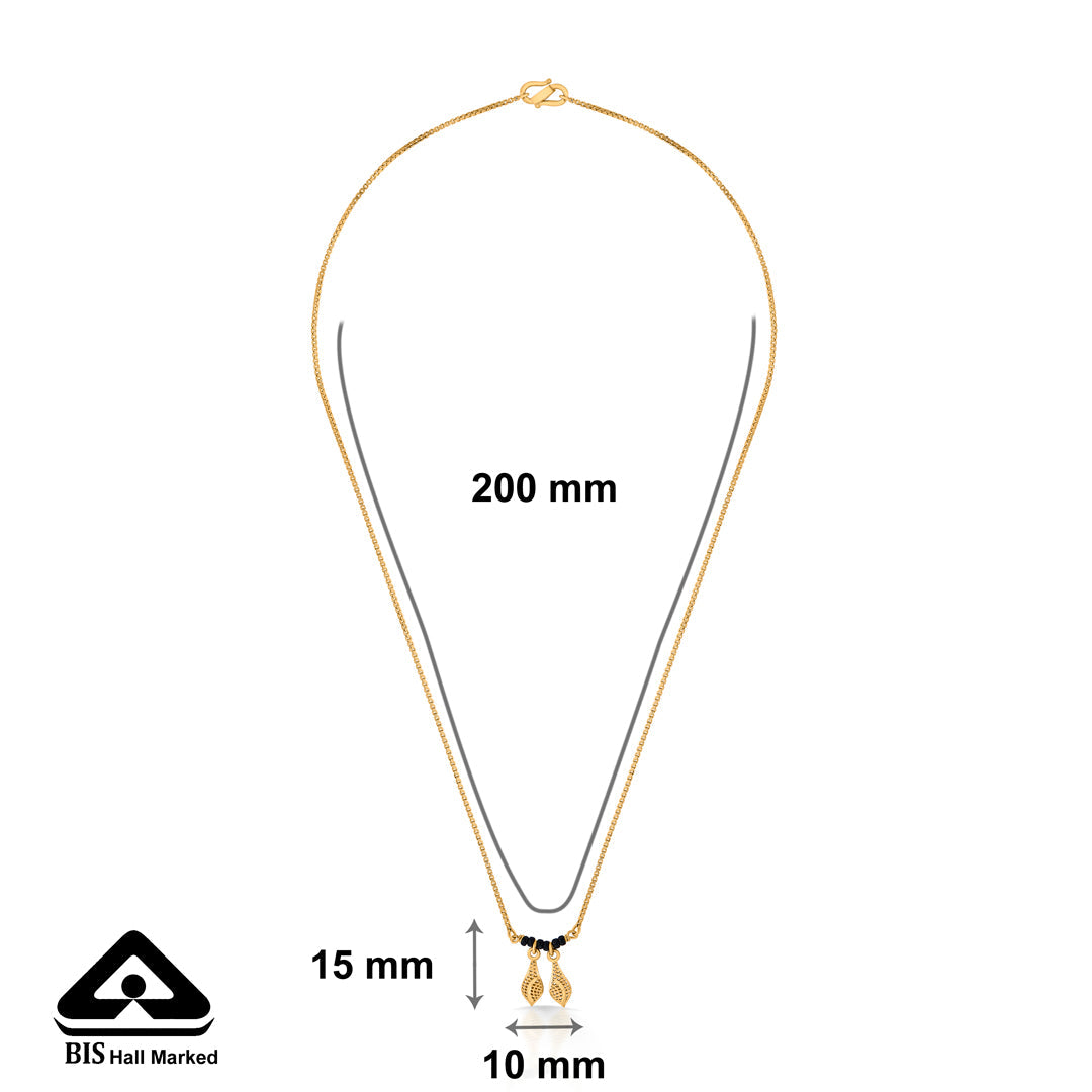 Aura Brilliance Gold Modern Mangalsutra for Women