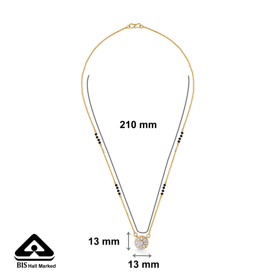 Ratna Aura Gold Modern Mangalsutra for Women