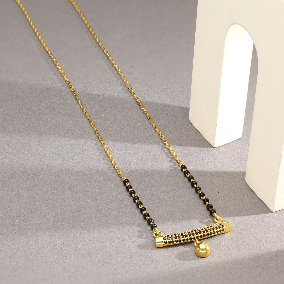 One Bond Gold Modern Mangalsutra for Women
