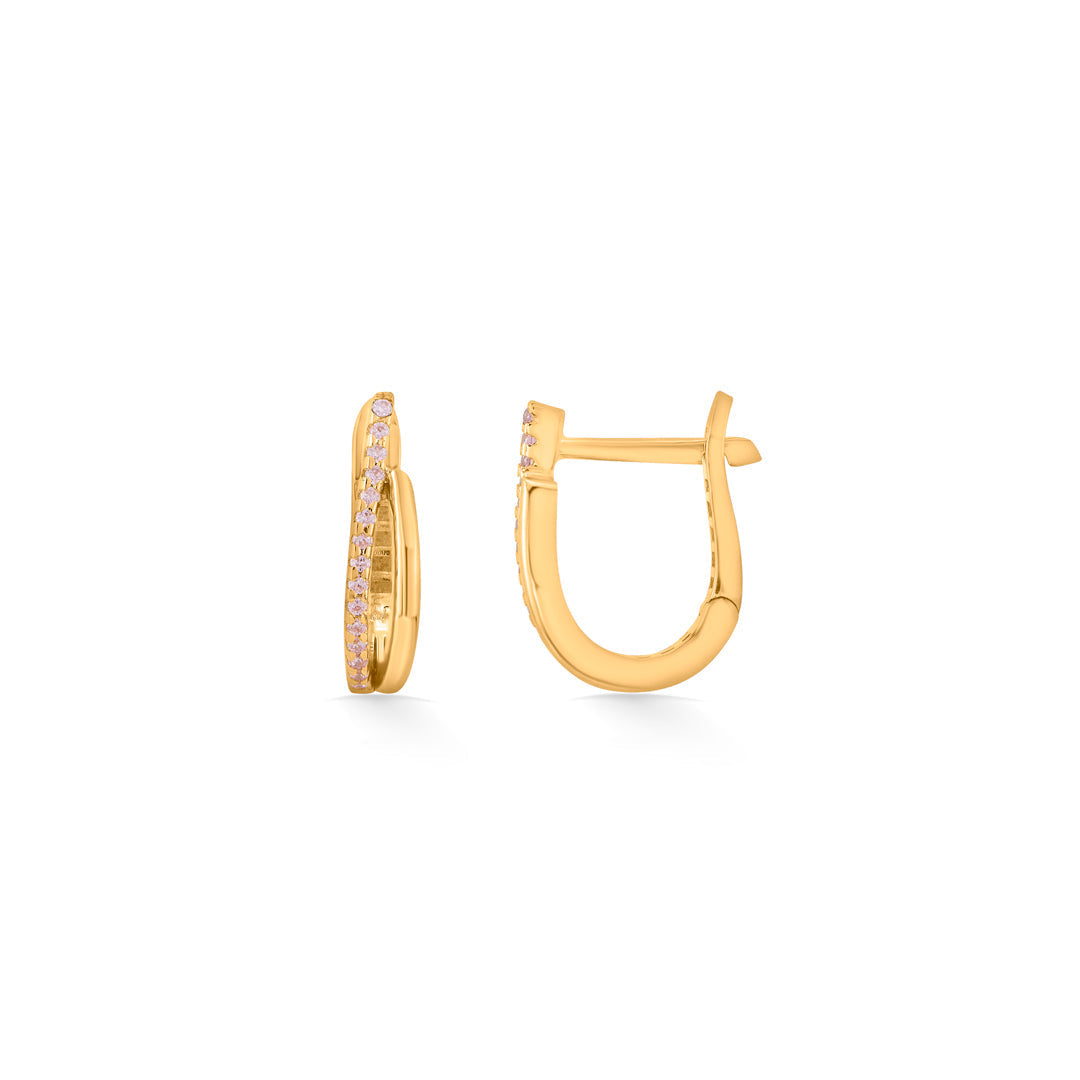 Spark Edge Gold Hoops & Huggies Earrings for Women