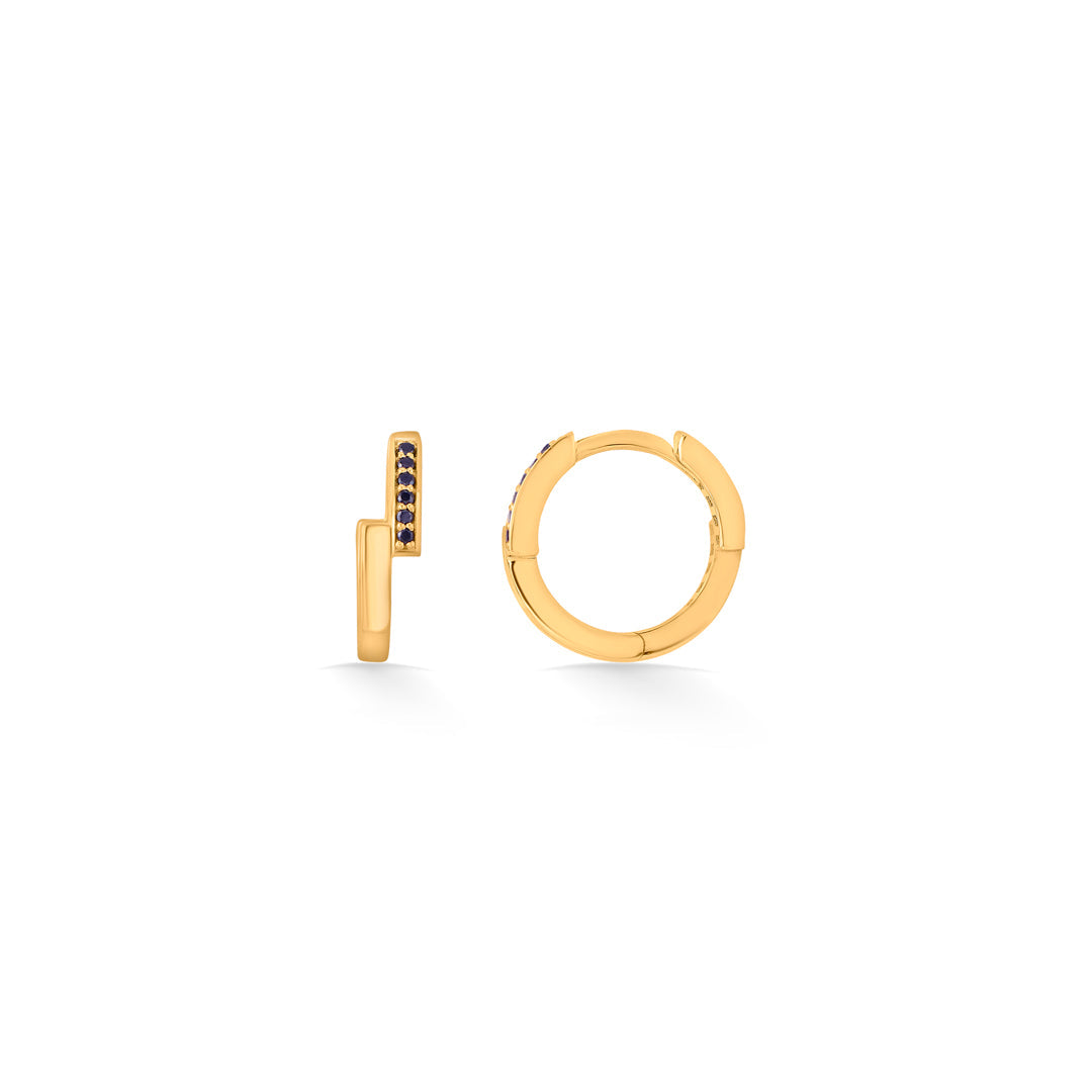 Lunar Drift Gold Hoops & Huggies Earrings for Women