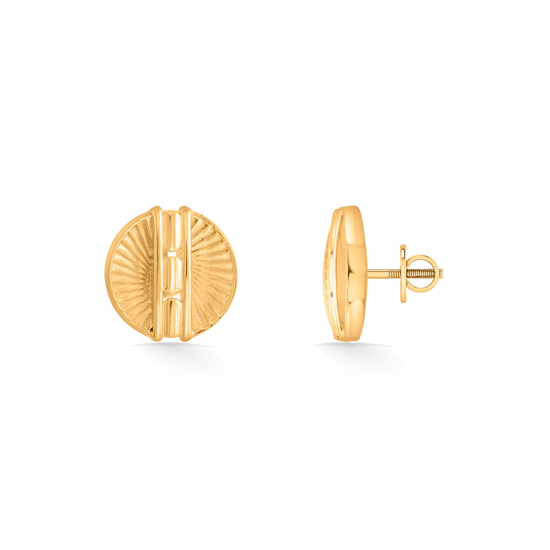 Gleam Core Gold Stud Earrings for Women