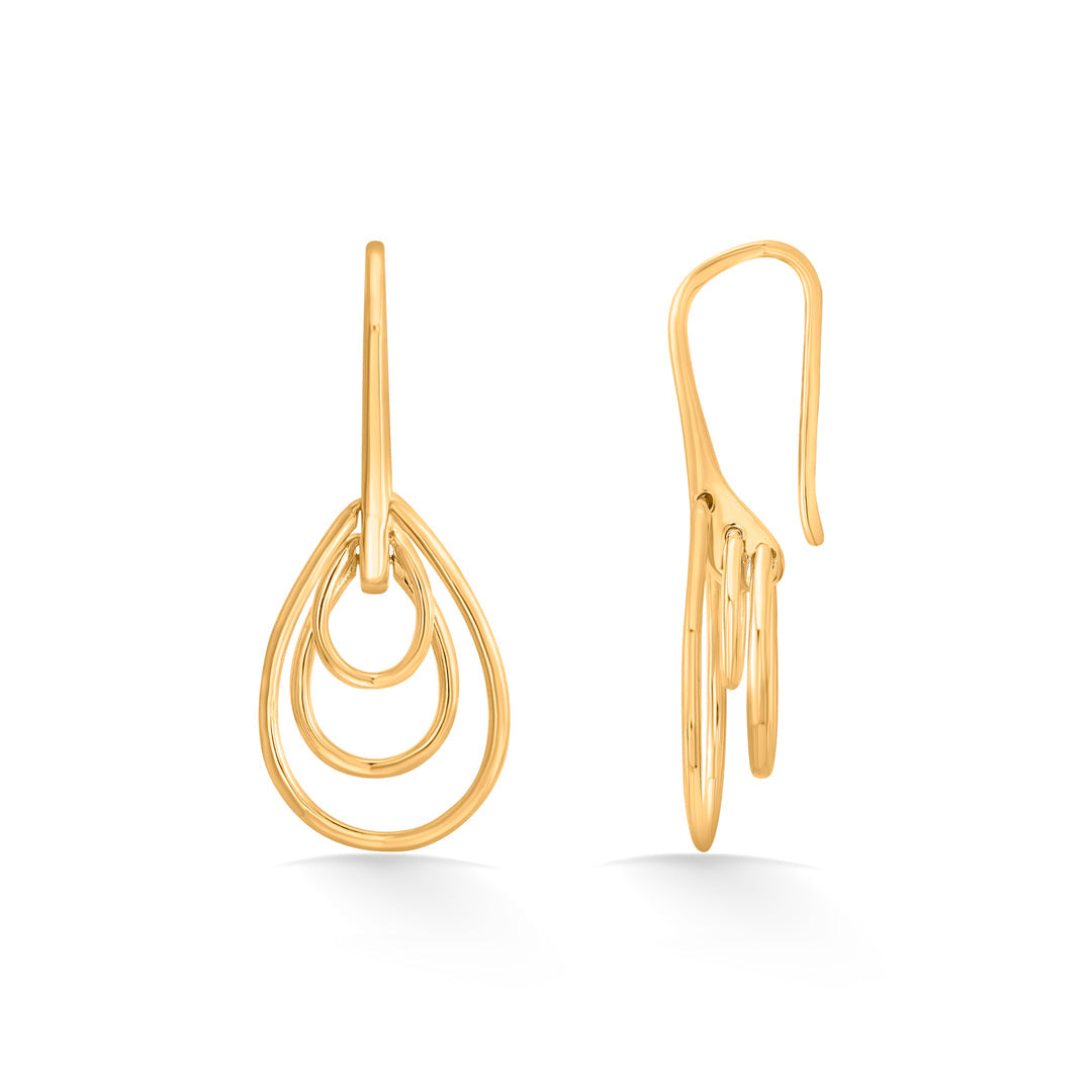 Dewfall Grace Gold Drops & Danglers Earrings for Women
