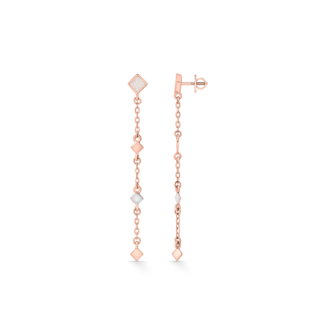 Pastel Geometry Gold Drops & Danglers Earrings for Women