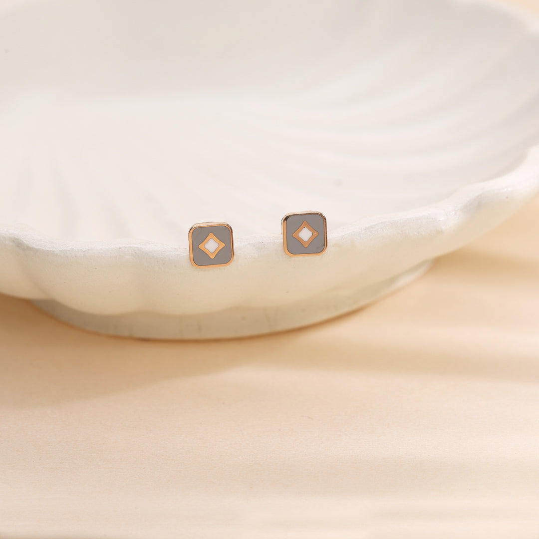 Nova Spark Gold Stud Earrings for Women