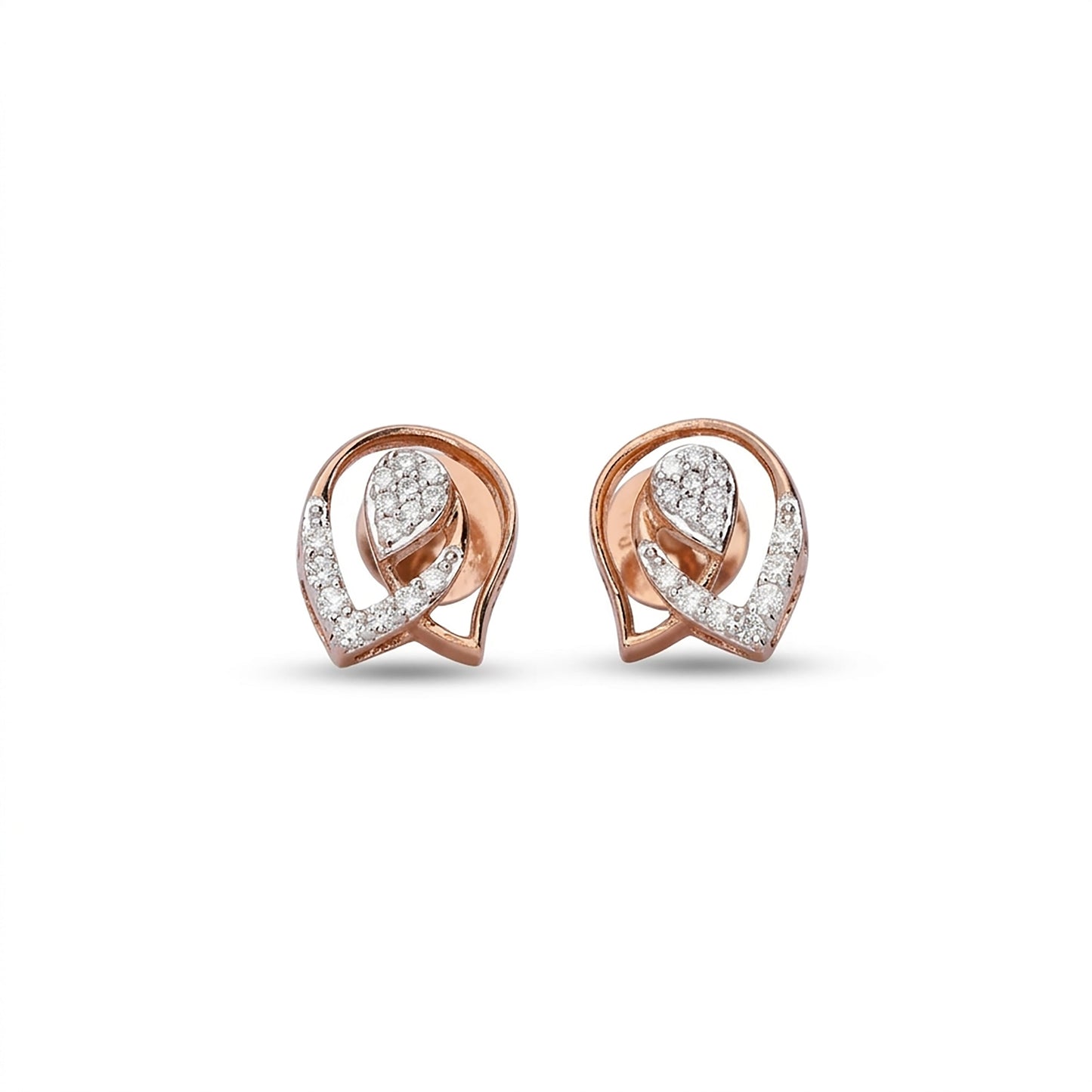 Tender Bloom Studs Yellow Gold & Diamond Earrings