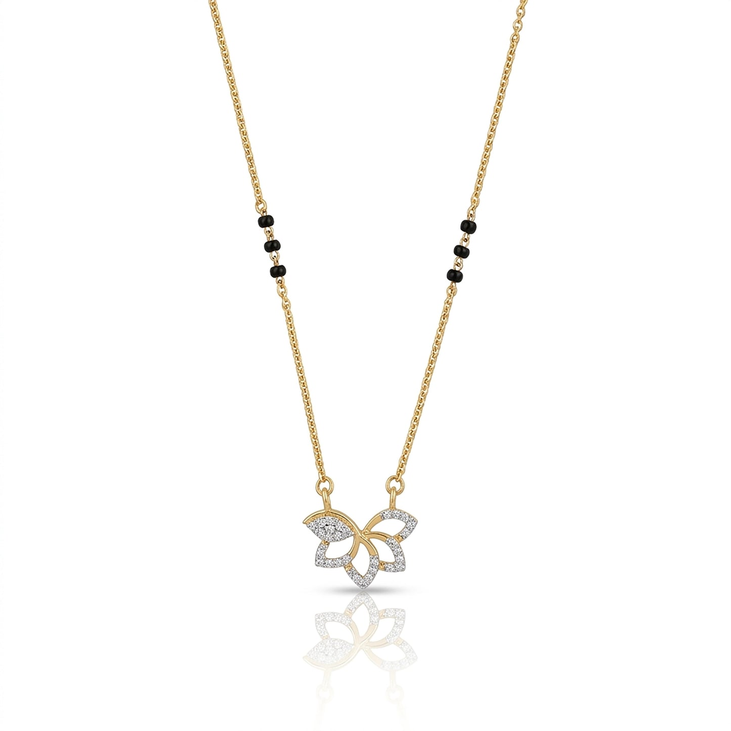 Royal & Pure 9kt Diamond Mangalsutra Pendant