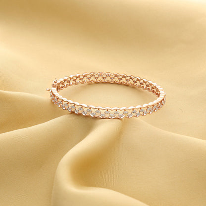 Mira Mesh Diamond & Gold Bangles for Women