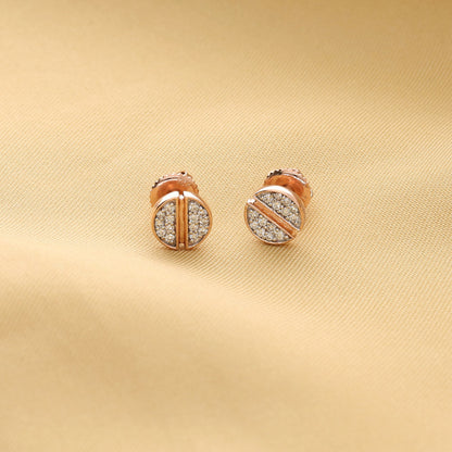Circa Halo Diamond & Gold Stud Earrings for Women