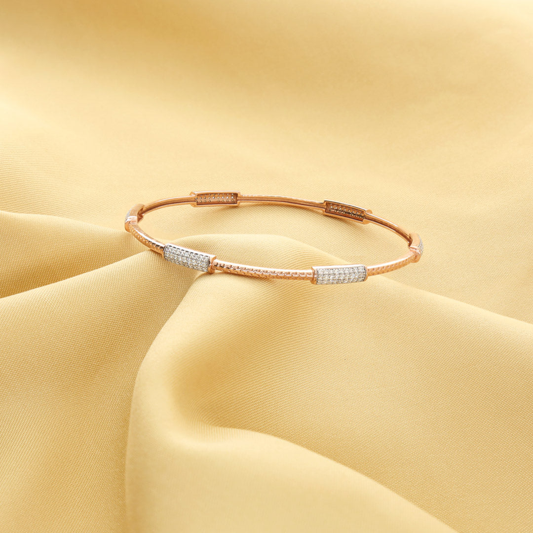 Luxe Motion Diamond & Gold Bangles for Women
