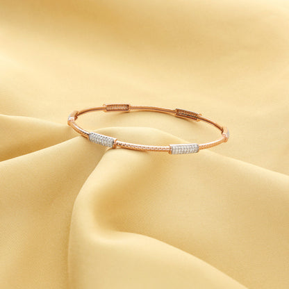 Luxe Motion Diamond & Gold Bangles for Women