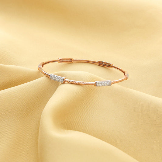 Luxe Motion Diamond & Gold Bangles for Women