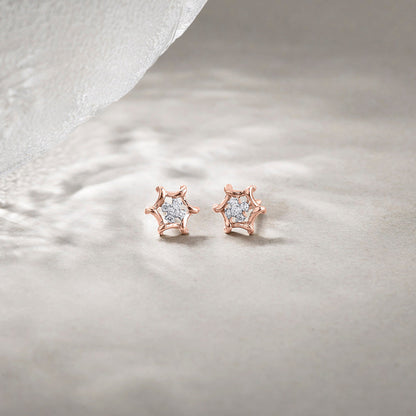 Endless Radiance Diamond & Gold Stud Earrings for Women